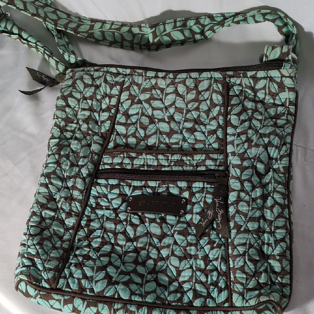 Vera Bradley Leaf Pattern Bag with shoulder strap